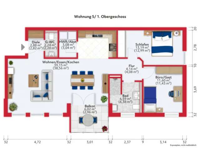 Moderne Neubauwohnungen in Saarburg mit KfW 40 NH Standard