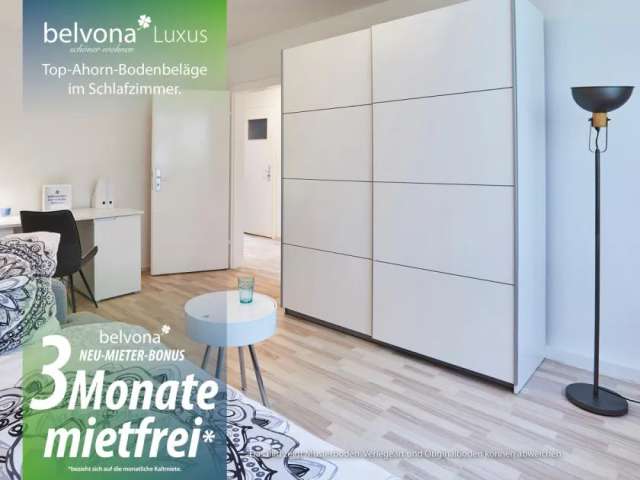 [Neu] Nur bei belvona: 3 Zimmer Ahorn-Luxuswohnung im Heinrich