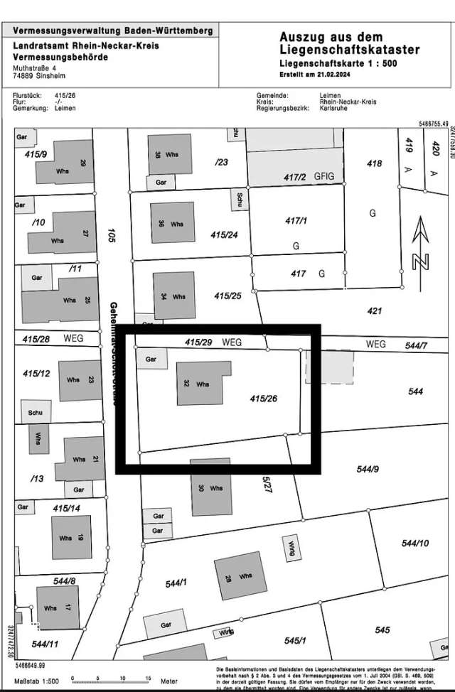 Stadthaus zur Sanierung oder Neubau mit Baugenehmigung für 2-Familienhaus