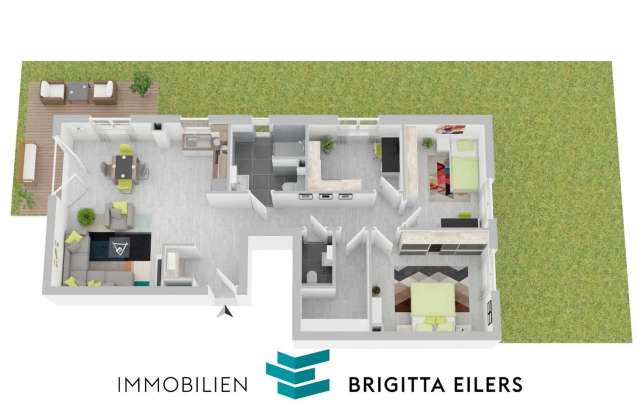 NEUBAU: Moderne 3,5-Zimmer-EG-Wohnung mit Terrasse & Gartenanteil