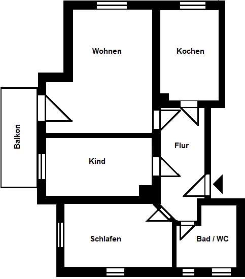 Vermietete 3-Raum-Wohnung in Dohna
Goethestr. 5