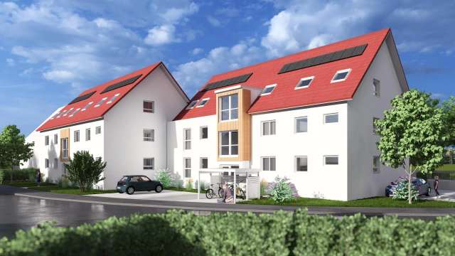 schöne 3-Zi-Maisonettewohnung (Neubau) Ortskern Neu-Ulm Burlafingen Bezug: Sommer 25