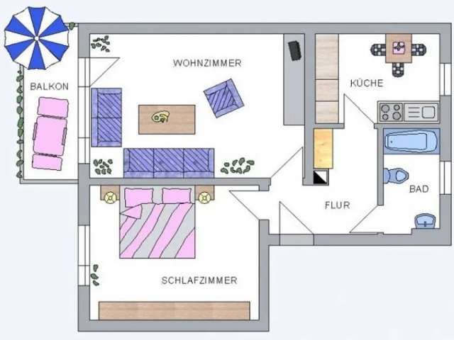 ✅ Feld, Wald und Wiese 'direkt vor der Tür'. Topneue Wohnung in