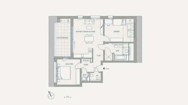 Exklusives Wohnen mit Dachterrasse