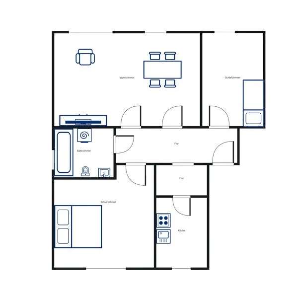 Perfekt! Großzügige 3-Zimmer-Wohnung sucht Mieter