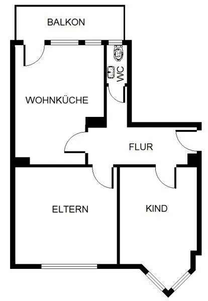 AC-Zentrum/West/Pontviertel: 2-Zi.-Whg. m. Balkon in bester sehr ruhiger Citylage direkt an RWTH