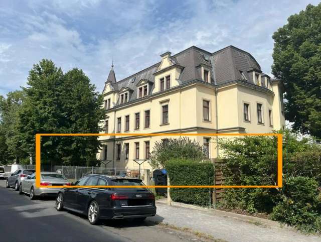 Attraktive Familienwohnung im EG mit Terrasse und Garten in bester Lage in Dresden-Striesen