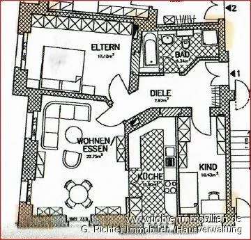 Sonnendurchflutete 3-Zimmer Wohnung im Altbau mit Parkett in Striesen