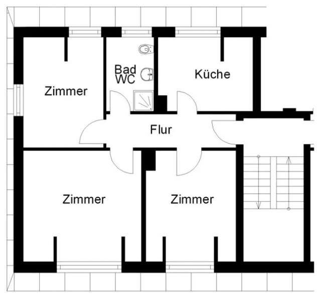 Aufgepasst - Tolle 3-Zimmer-Wohnung mit Einbauküche 