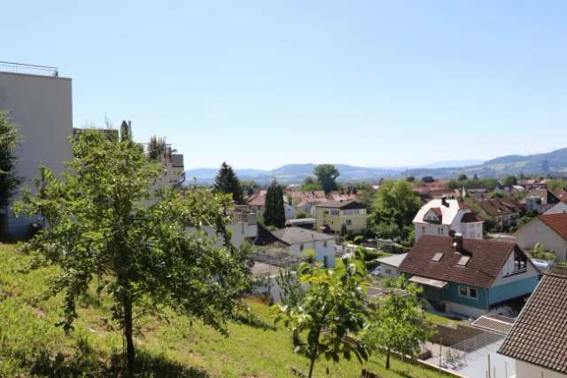 Baugrundstück mit Aussicht auf Basel und Schweizer Berge in Wyhlen