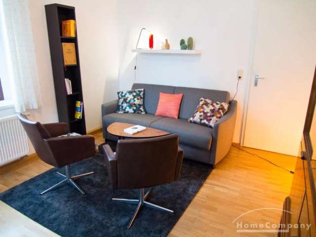 Möbliert/Furnished 2-Zimmer Apartment mit Balkon in Dresden-Pieschen