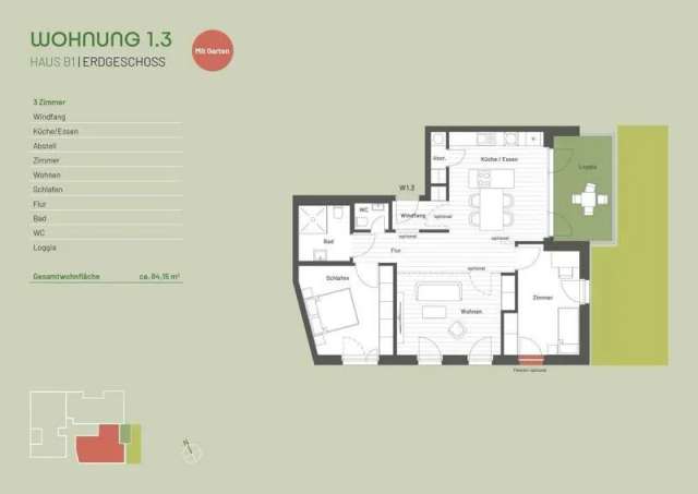 helle & moderne Gartenwohnung mit Terrasse - Erstbezug!