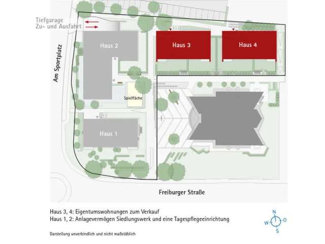 3-Zimmer-Wohnung in Freiburg-Opfingen »Freiburg-Opfingen, Am Sportplatz  Haus 4«