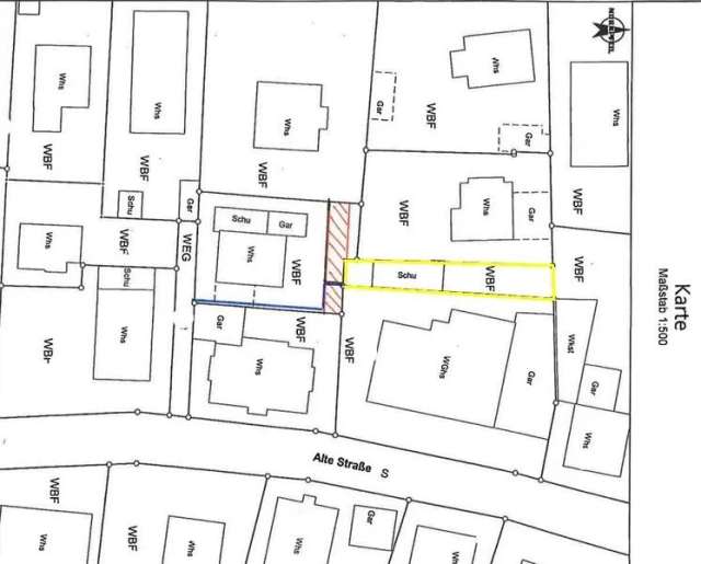 Nähe Freiburg Vauban-  Massivbau-Doppelgarage mit Garten auf 145 qm Wohnbaugrundstück