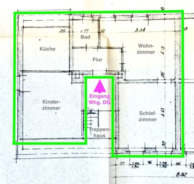 Moderne 3-Zi-DG-Miet-Whg in Witten-Mitte